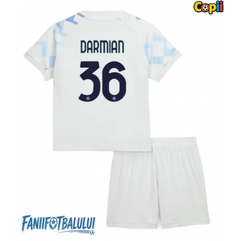 Inter Milan Matteo Darmian #36 Echipament de Fotbal Replică 2025-26 Copii Deplasare (+ Șorturi)